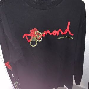 Diamond Long Sleeve Rose Shirt
